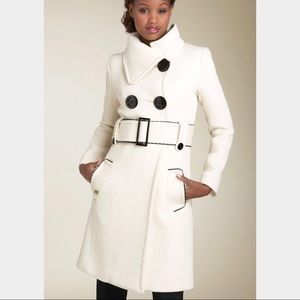 Soia & Kyo Off White Wool Coat